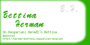 bettina herman business card